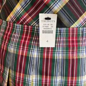 Talbots plaid skirt, size 4